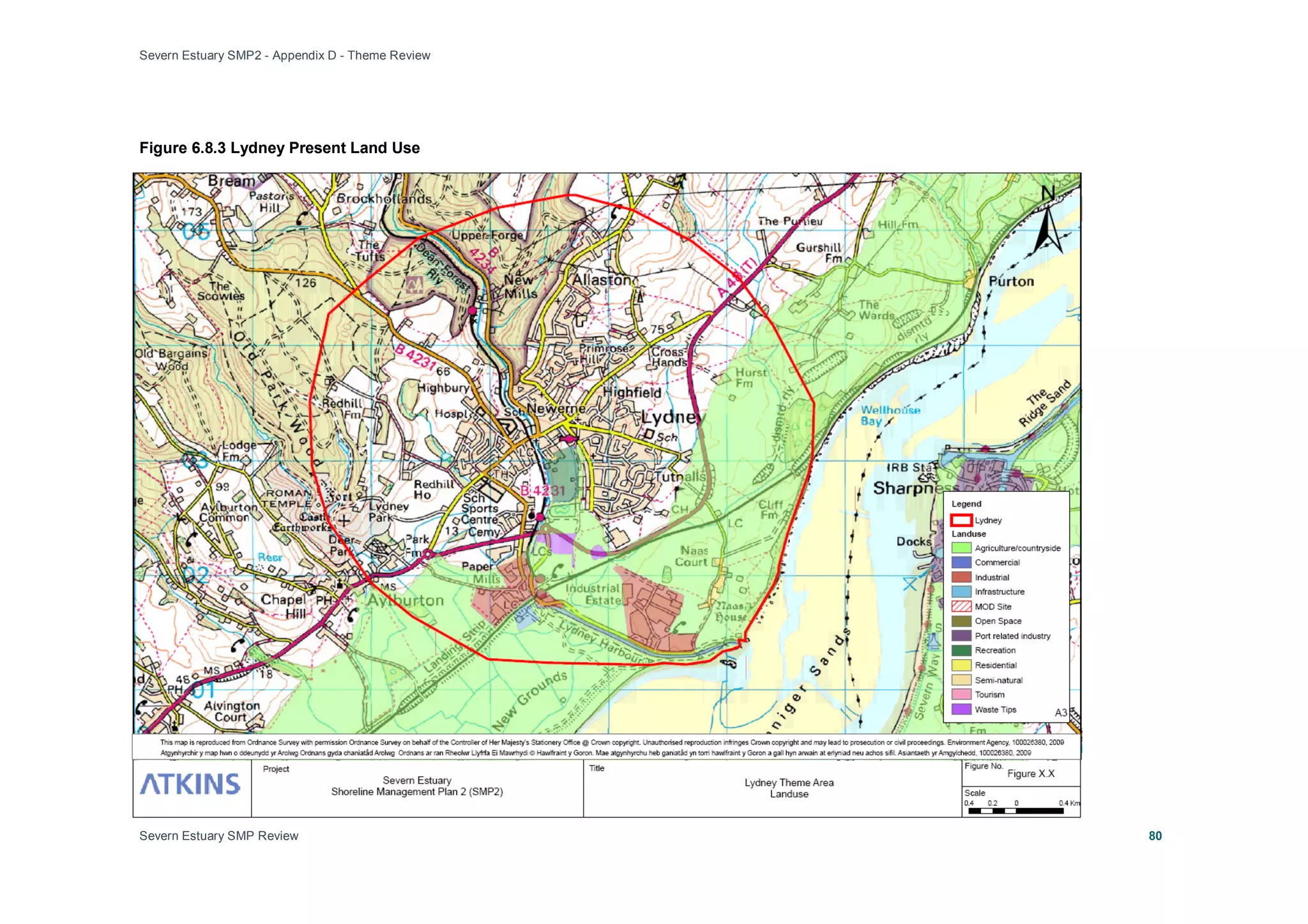 Severn Estuary SMP2 - Appendix D - Theme Review
Severn Estuary SMP Review 80
Figure 6.8.3 Lydney Present Land Use
 