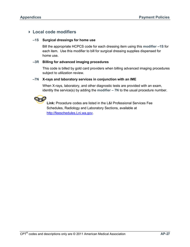 Appendix e modifiers | PDF