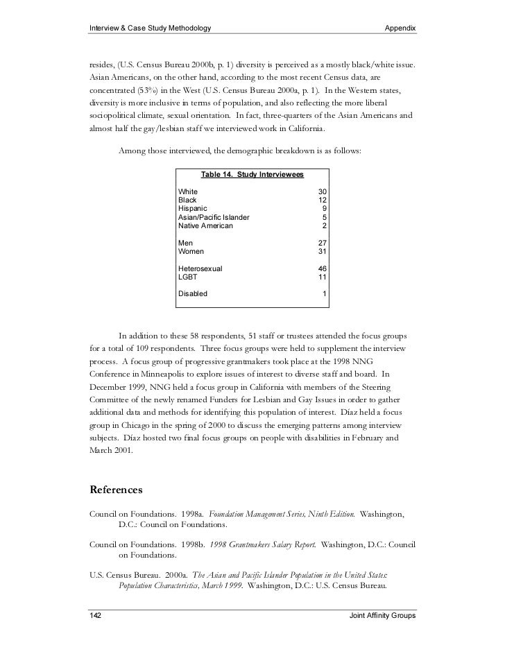 Appendix interview and case study methodology