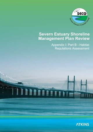 Severn Estuary SMP2 – Appendix I – Part B – Habitats Regulation Assessment
i
Severn Estuary SMP Review
Appendix I: Part B - Habitat
Regulations Assessment
 