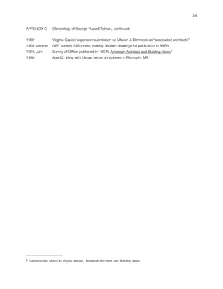 54


APPENDIX C — Chronology of George Russell Tolman, continued.


1902
      
        Virginia Capitol expansion submiss...