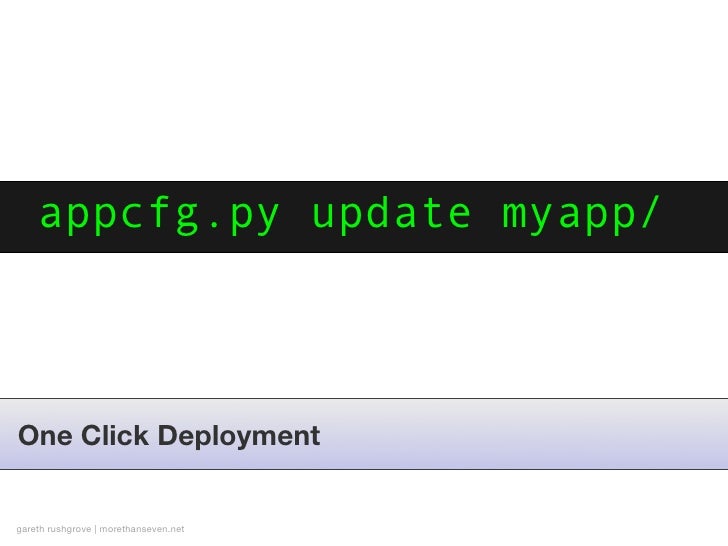 App Engine for Python Developers