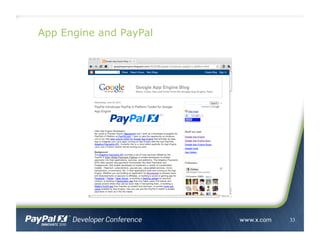 App Engine and PayPal
33
 