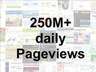 By the numbers

  250M+
   daily
Pageviews
 
