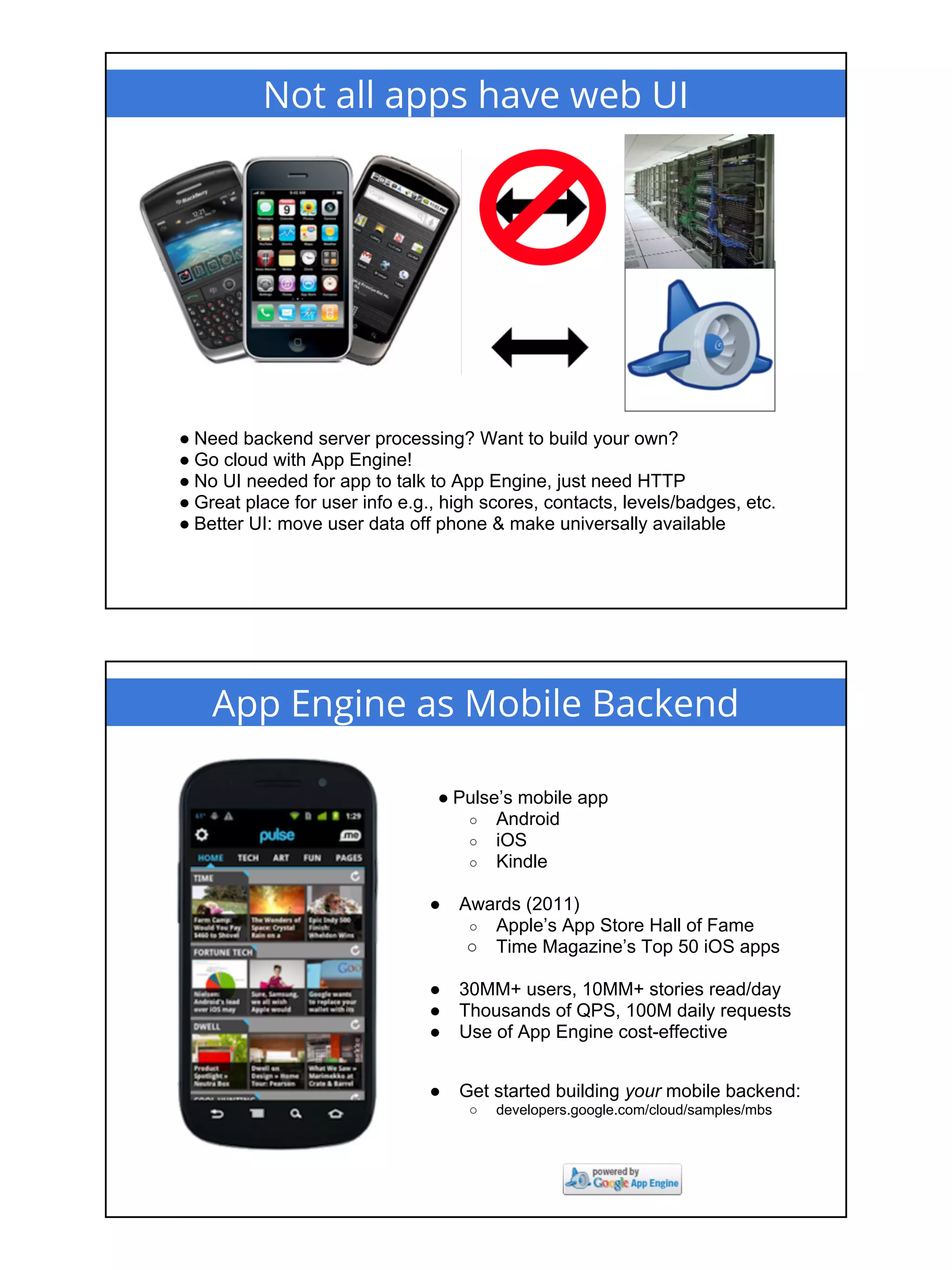 Google App Engine & Cloud Overview (DevFest 2013)