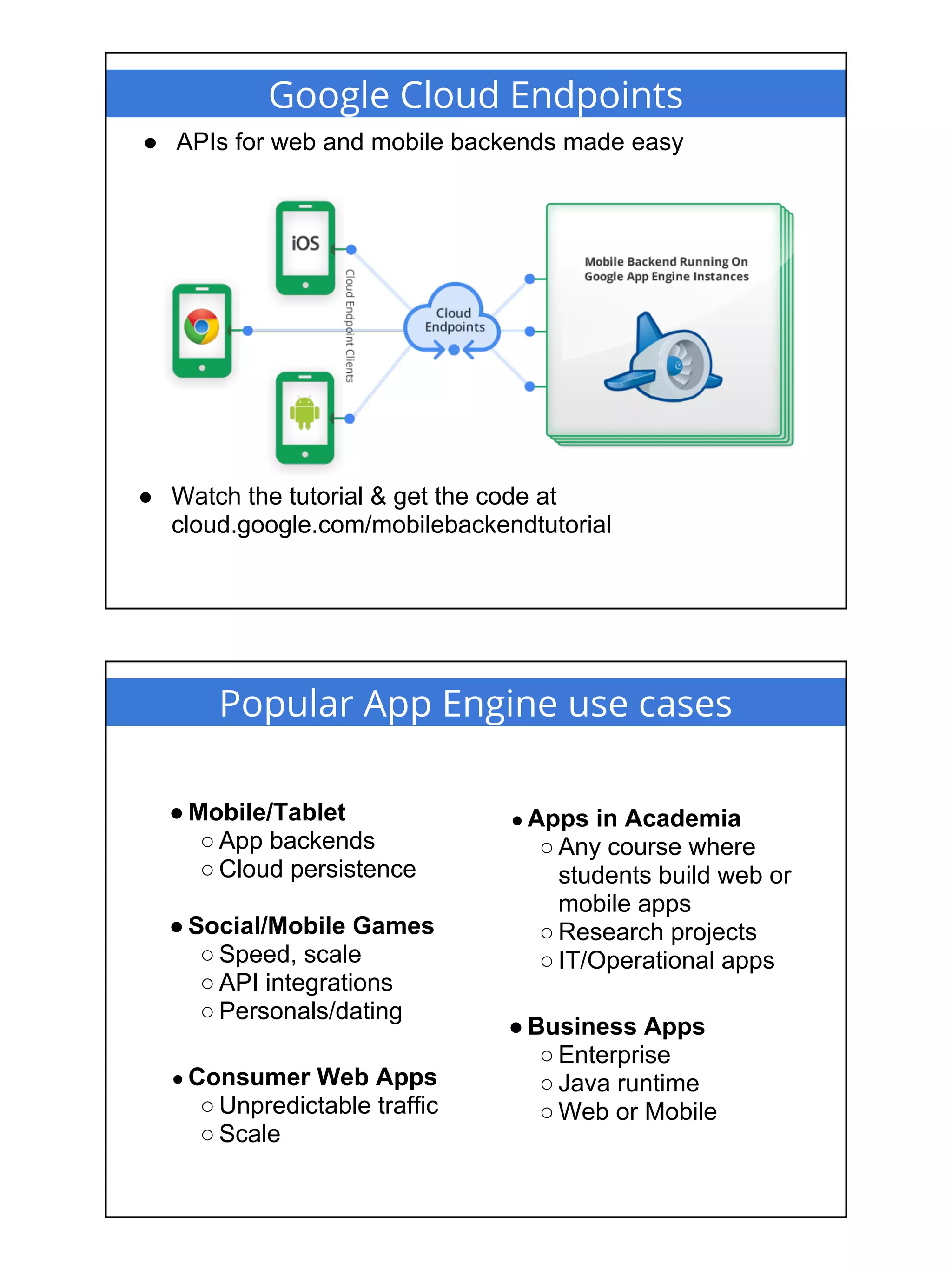 Google App Engine & Cloud Overview (DevFest 2013)