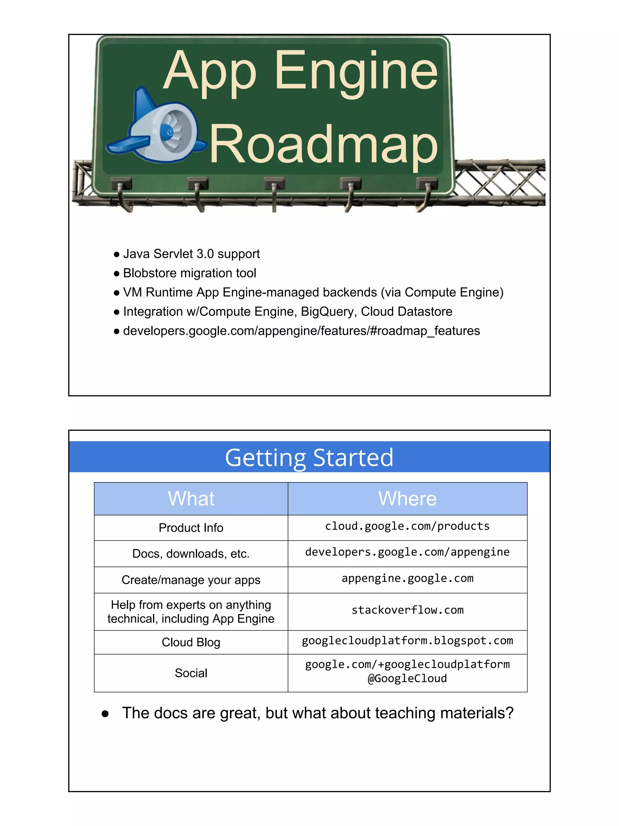 Google App Engine & Cloud Overview (DevFest 2013)