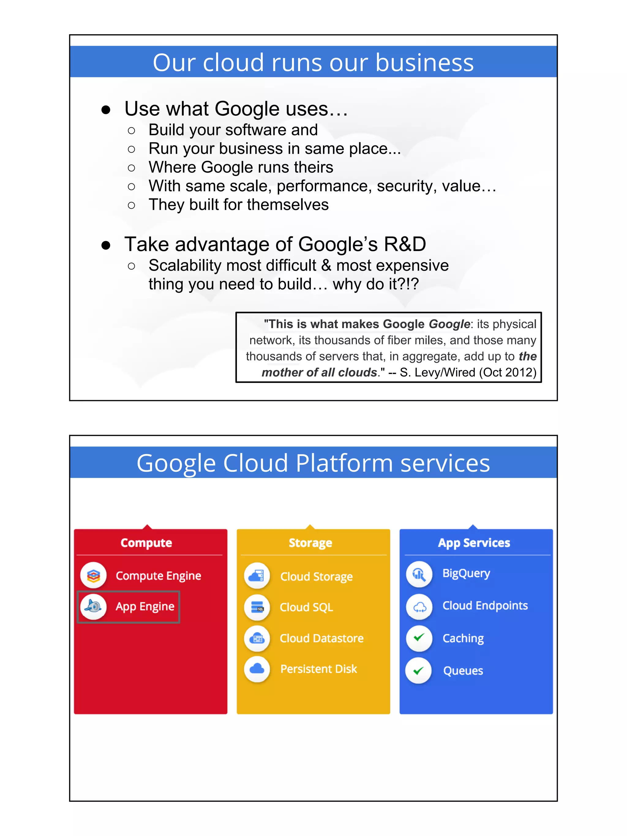 Google App Engine & Cloud Overview (DevFest 2013)