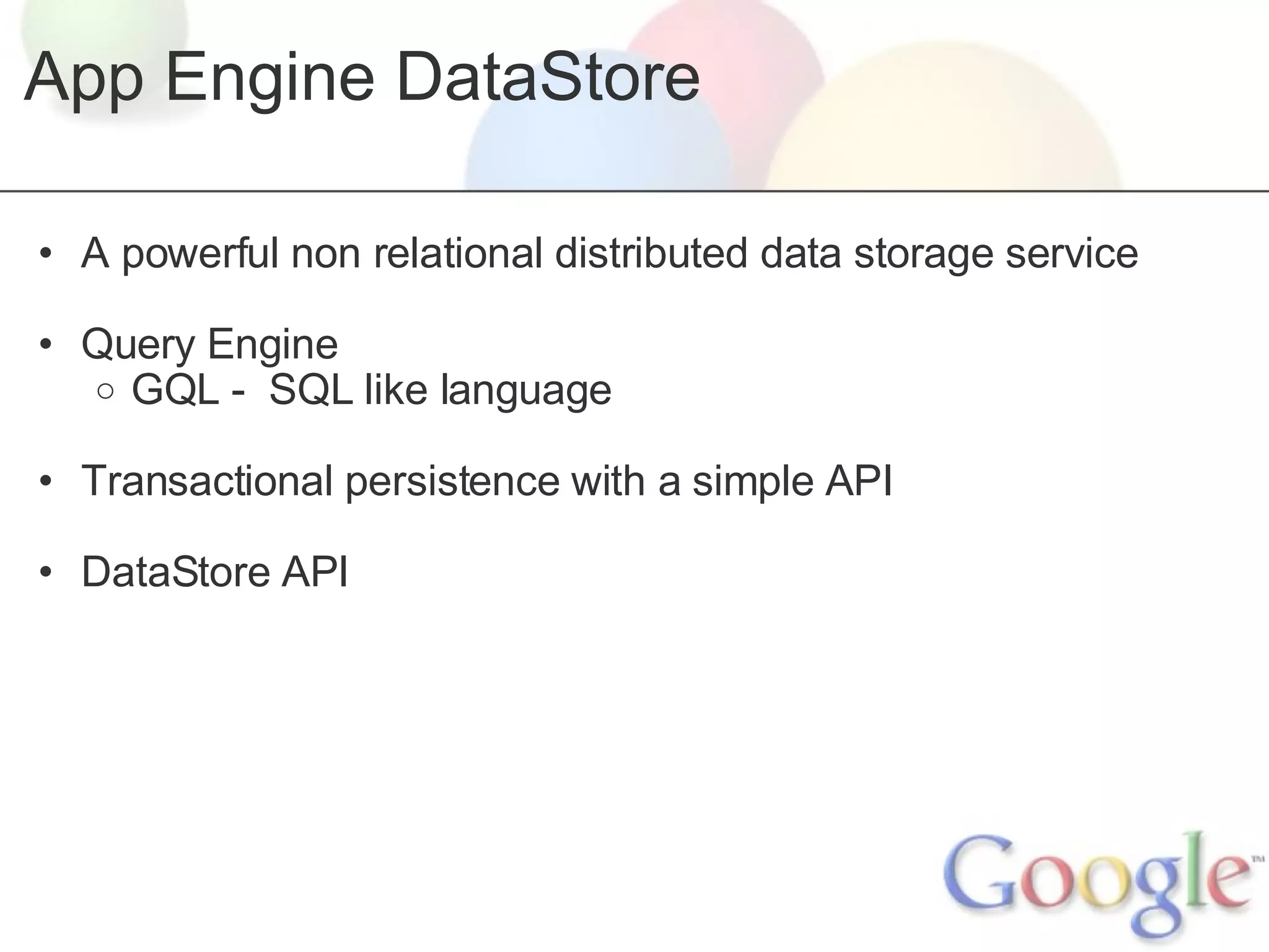Introduction to Google App Engine | PPT