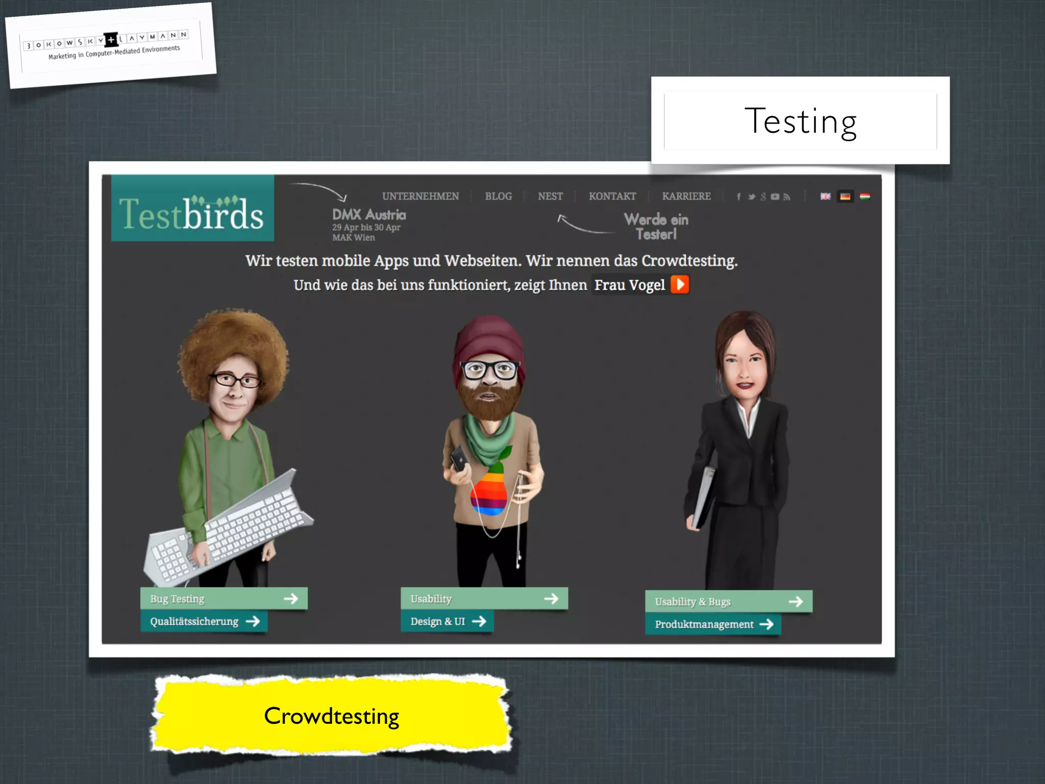 Crowdtesting
Testing
 
