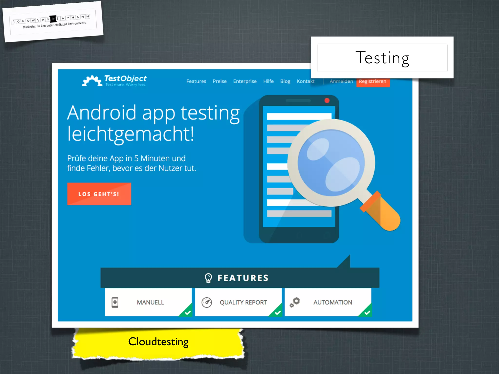 Cloudtesting
Testing
 
