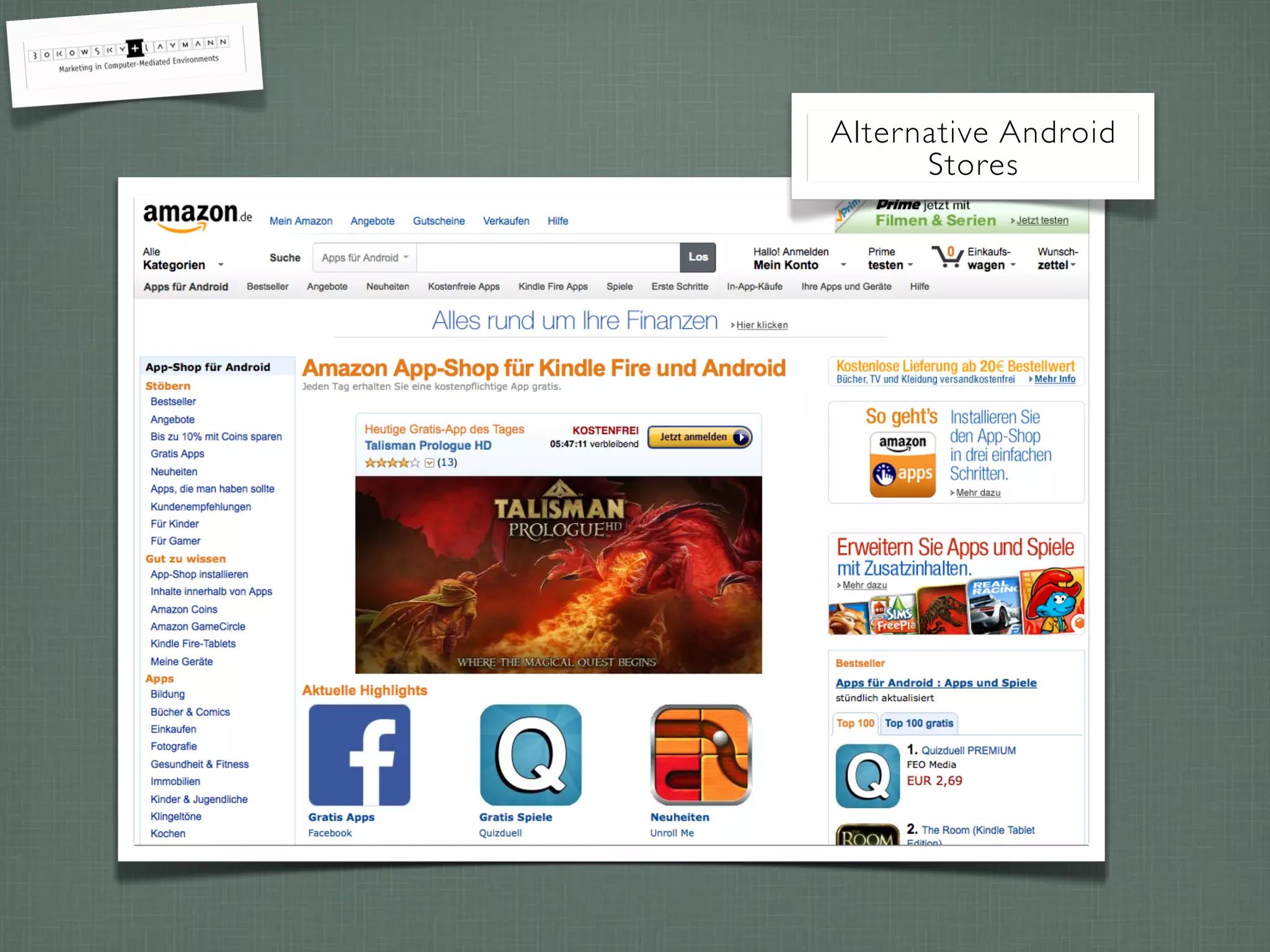 Alternative Android
Stores
 