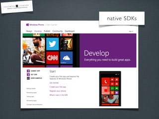 native SDKs
 