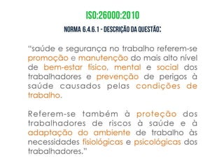 Ética, Responsabilidade Social & SSHT