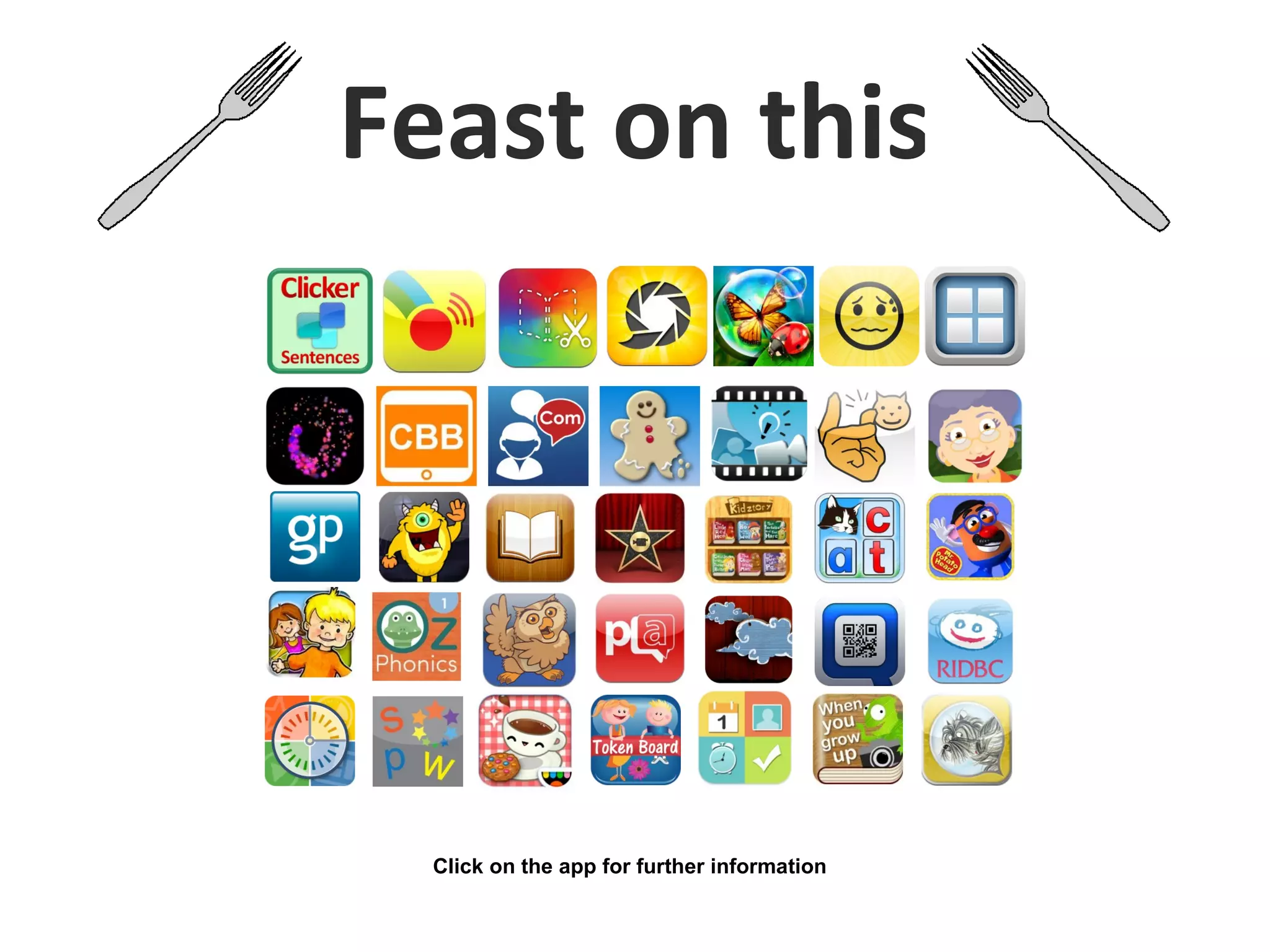 Feast on this
Click on the app for further information
 