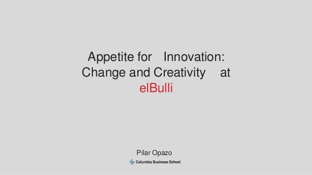 Appetite For Innovation