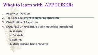 Appetizer | PPTX