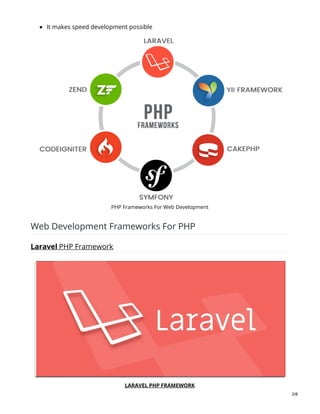 Top 6 leading PHP frameworks for web development | PDF