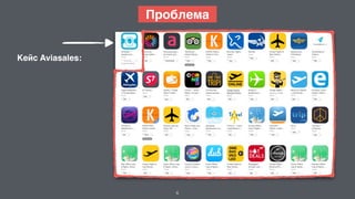 6
Кейс Aviasales:
Проблема
 