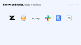 Reviews and replies. Reply to reviews
 