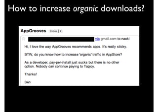 How to increase organic downloads?
 