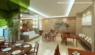 Perspectiva artística do Salão de Festas
 