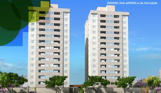 Perspectiva artística da fachada
 