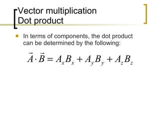 Ap Physics C Mathematical Concepts Vectors | PPT