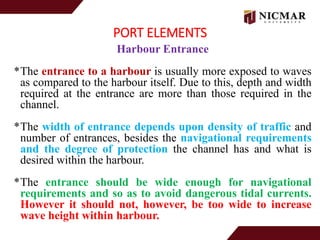 Port characteristic and their elements , port capacity and types of ...