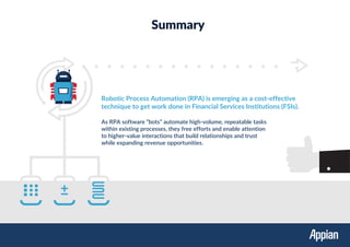 Robotic Process Automation for Financial Services | PDF