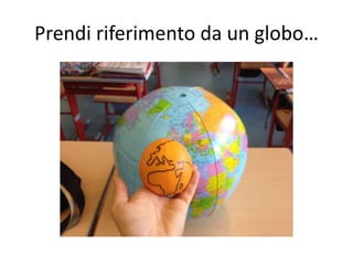 Prendi riferimento da un globo… 
 