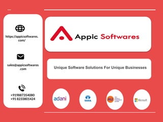 Appic Softwares portifilo | PDF