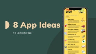 8 App Ideas
TO LOOK IN 2020
 
