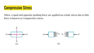 Compressive Forces STENGTH OF MATERIALS | PDF