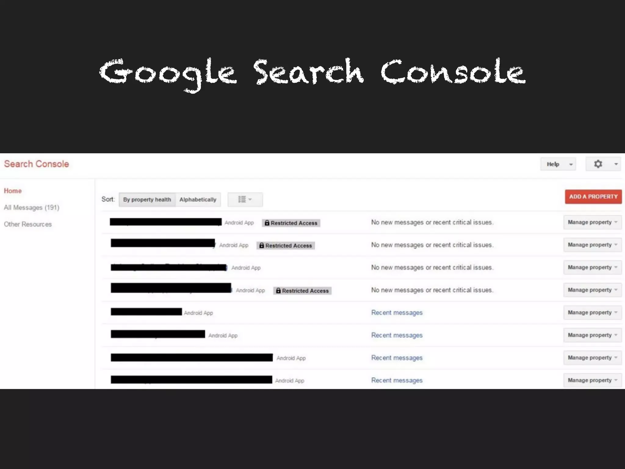 Google Search Console
 
