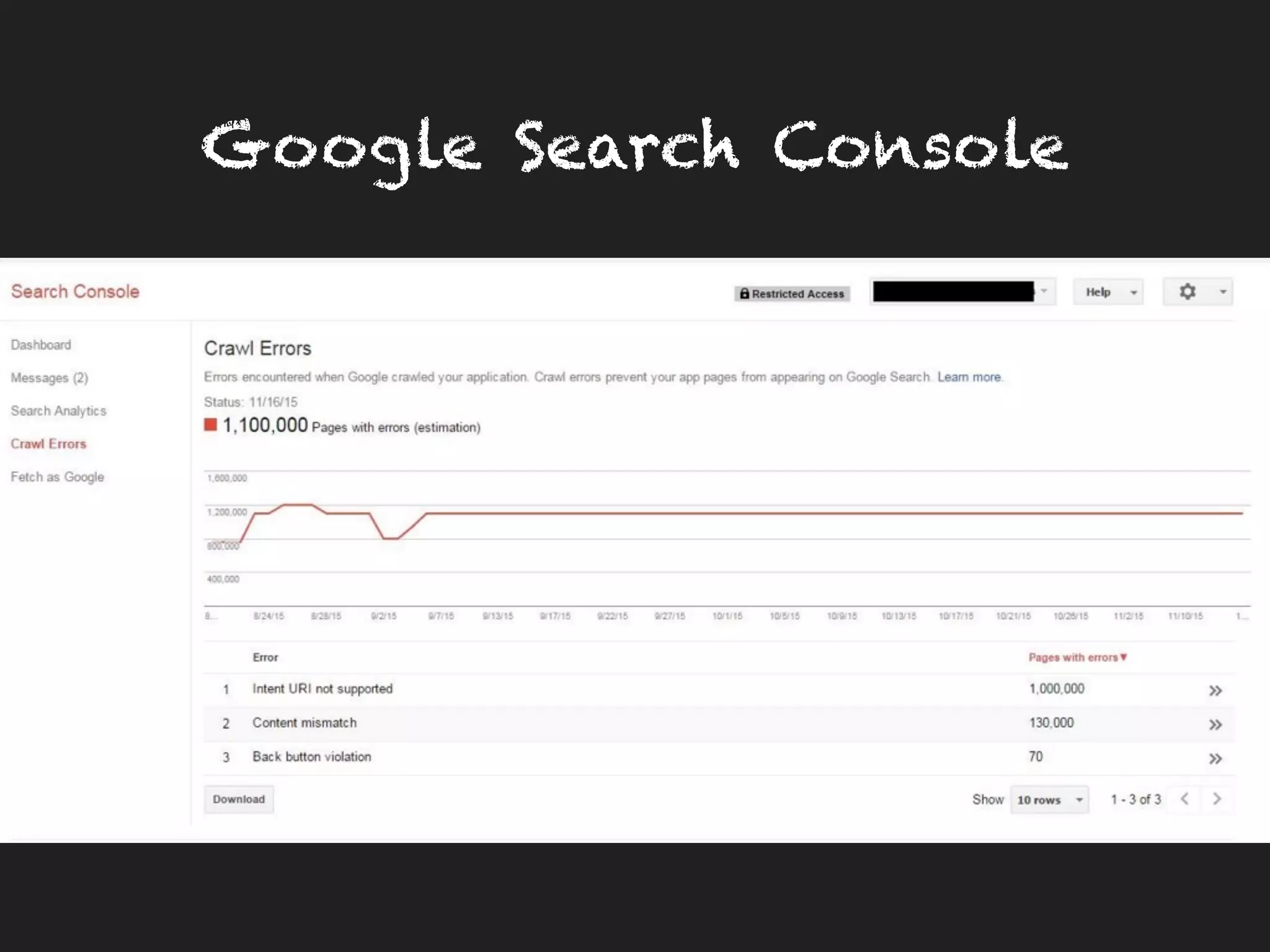 Google Search Console
 