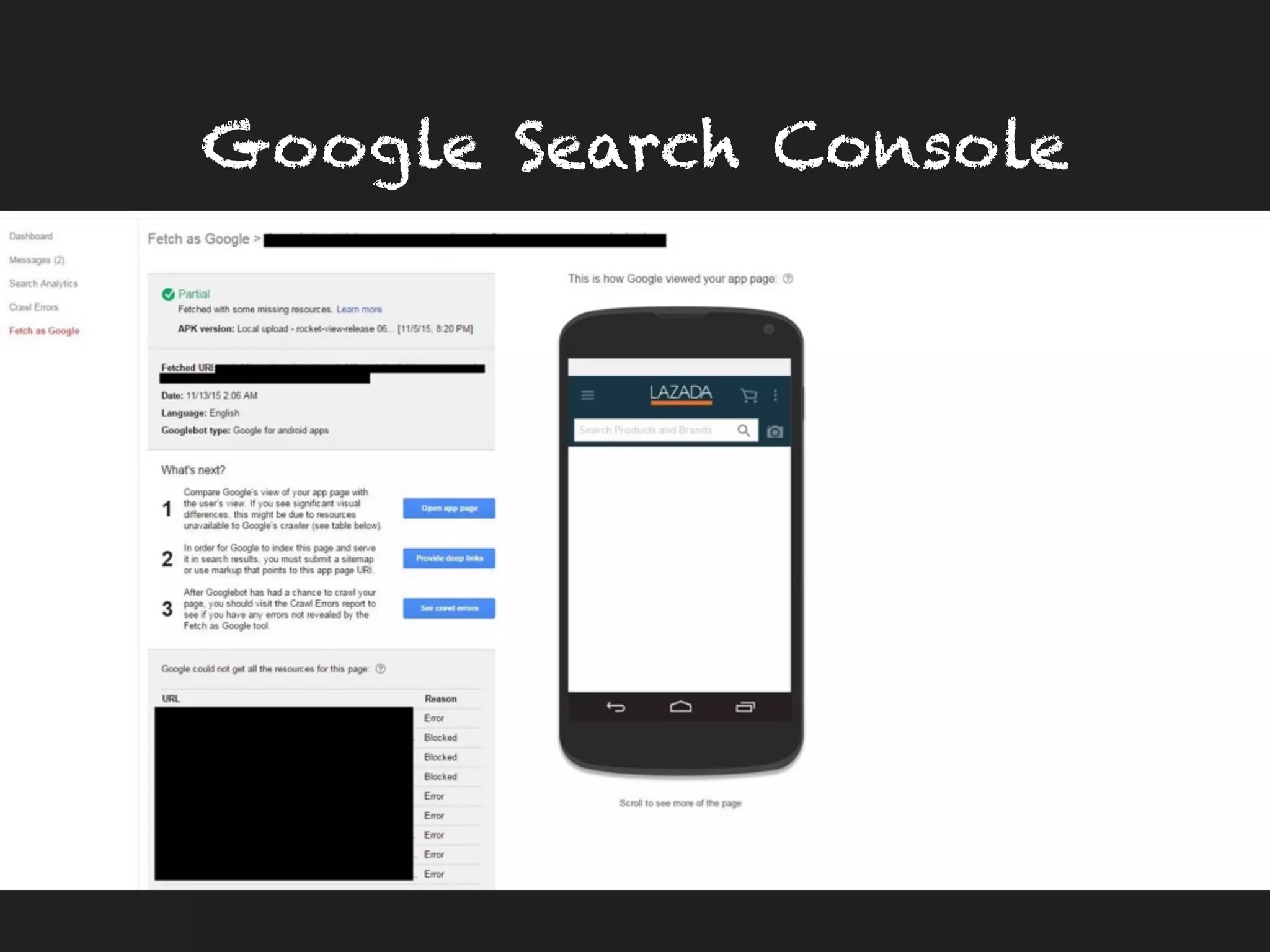Google Search Console
 
