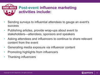 Optimizing Business Events with Influence Marketing {eBook}