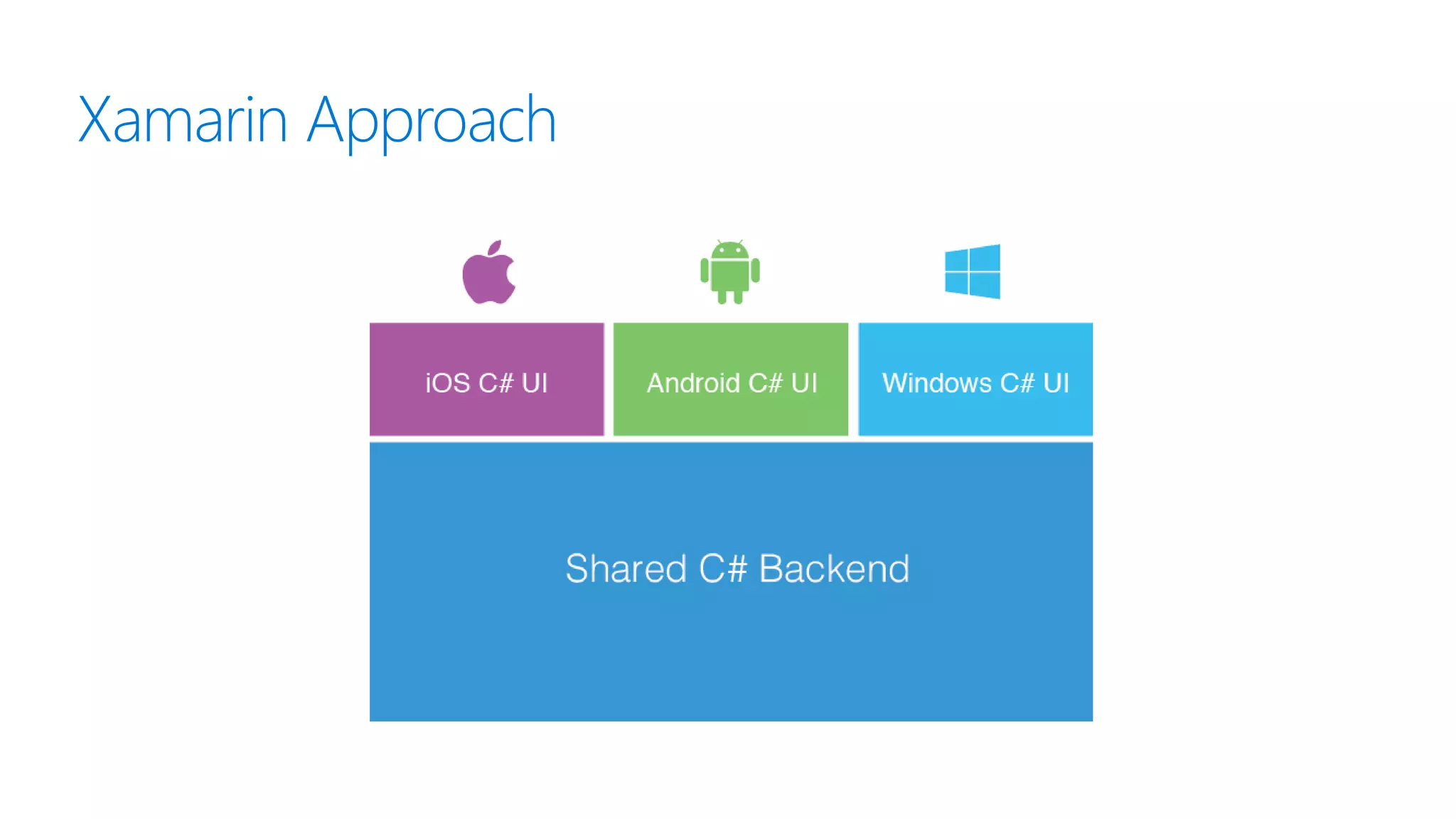 Xamarin Approach
 