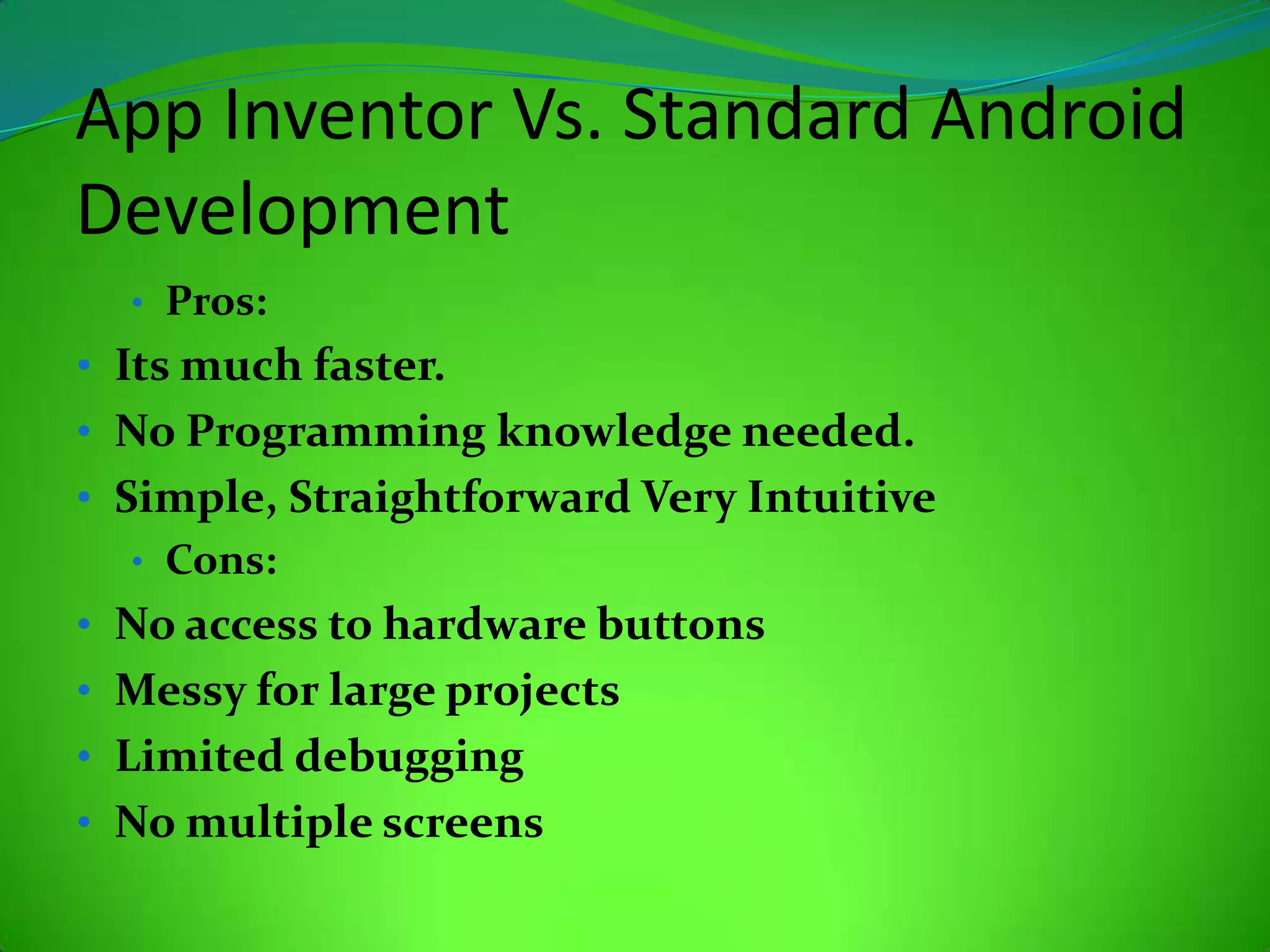 Designed for non-programmers