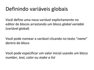 AppInventor - Blocos condicionais e explorando alguns recursos do smartphone