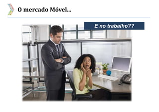 O mercado Móvel...
E no trabalho??
 