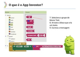 O que é o App Inventor?
 