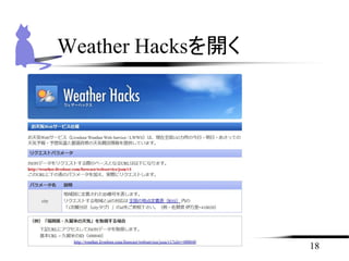 18
Weather Hacksを開く
 