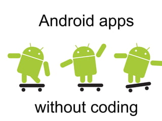 Android apps

without coding
App Academy

www.appacademy.dk
@appacademydk

 