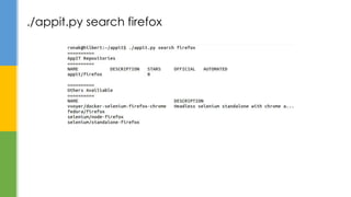 ./appit.py search firefox
 