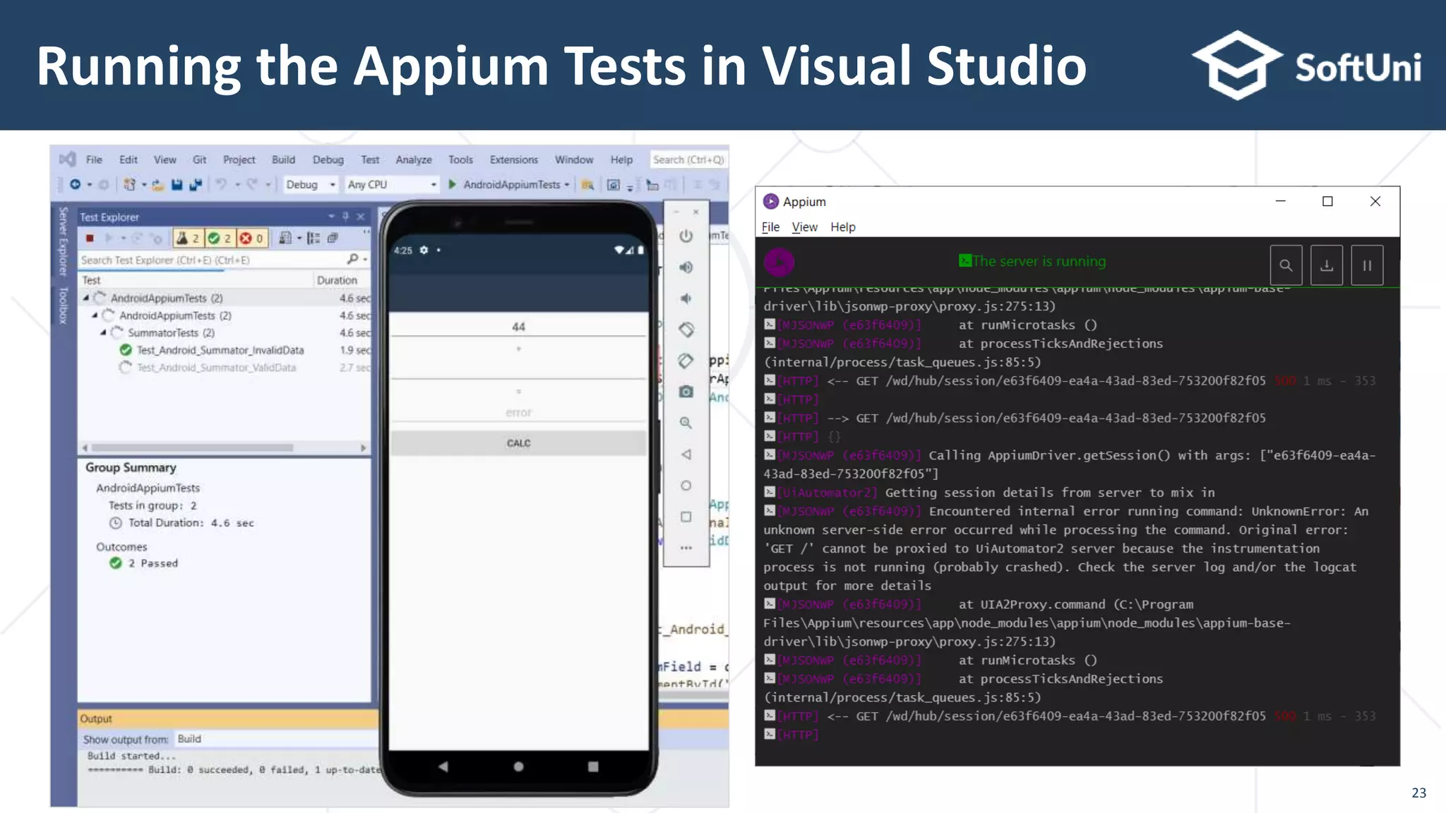 Running the Appium Tests in Visual Studio
23
 
