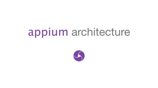 appium architecture
 