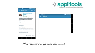 AI-POWERED VISUAL TESTING AND MONITORING
 