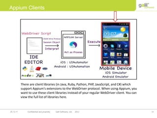 Appium presentation matific | PPTX